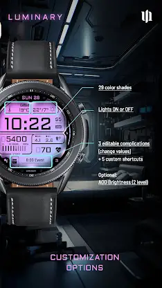 S4U Luminary - LCD watch face screenshot 5