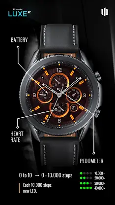 S4U Luxe SP silver watch face screenshot 2