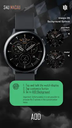 S4U Macau Pilot watch face screenshot 6