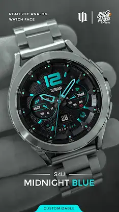 S4U Midnight Blue - watch face screenshot 1