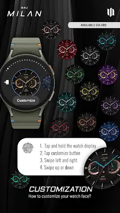 S4U Milan - Luxury watch face screenshot 8
