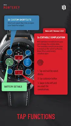 S4U Monterey analog watch face screenshot 4