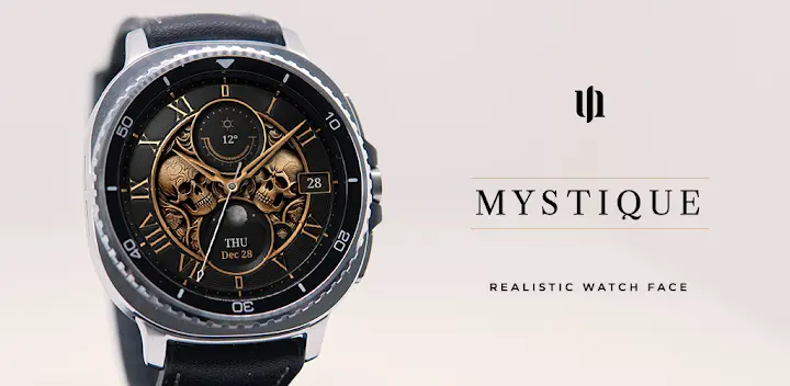 S4U Mystique - Gold watch face — Android app banner