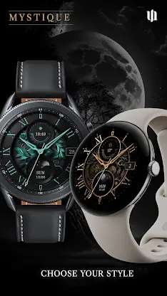S4U Mystique - Gold watch face screenshot 2
