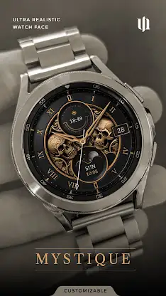 S4U Mystique - Gold watch face screenshot 1