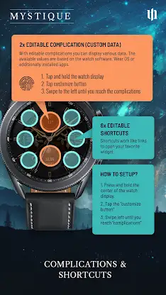 S4U Mystique - Gold watch face screenshot 5