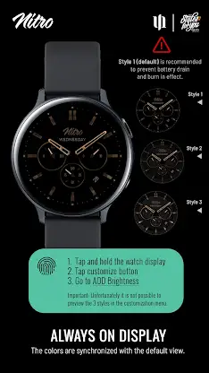 S4U Nitro - Classic watch face screenshot 8