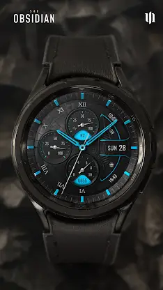 S4U Obsidian analog watch face screenshot 2