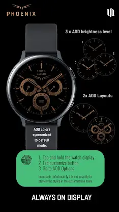 S4U Phoenix Luxury Watch Face screenshot 8