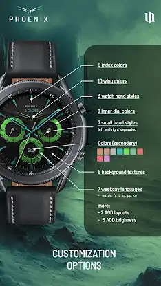 S4U Phoenix Luxury Watch Face screenshot 5