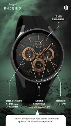 S4U Phoenix Luxury Watch Face screenshot 2