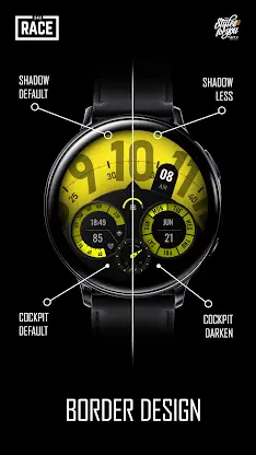 S4U Race digital watch face screenshot 5