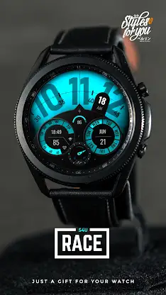 S4U Race digital watch face screenshot 1