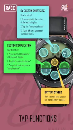 S4U Race digital watch face screenshot 7
