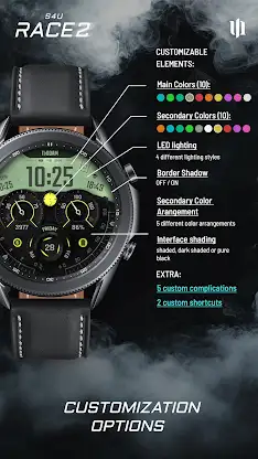 S4U Race2 - digital watch face screenshot 5