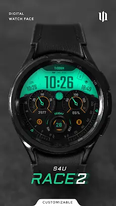 S4U Race2 - digital watch face screenshot 1