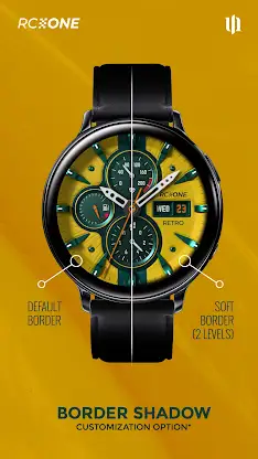 S4U RC ONE - Retro watch face screenshot 8