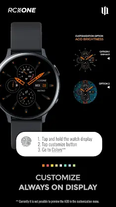 S4U RC ONE - Retro watch face screenshot 6