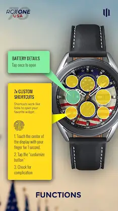 S4U RC ONE - USA watch face screenshot 3