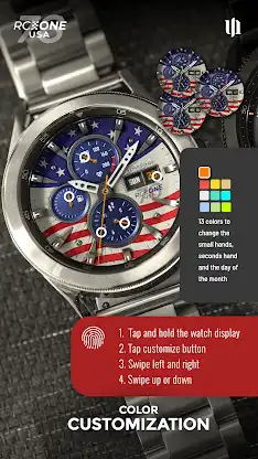 S4U RC ONE - USA watch face screenshot 4