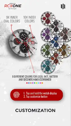 S4U RC ONE Winter watch face screenshot 4