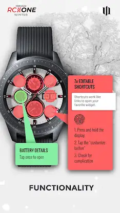 S4U RC ONE Winter watch face screenshot 6