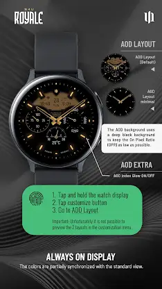 S4U Royale - hybrid watch face screenshot 7