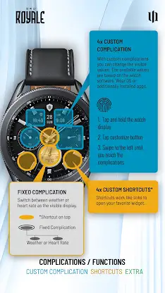 S4U Royale - hybrid watch face screenshot 5