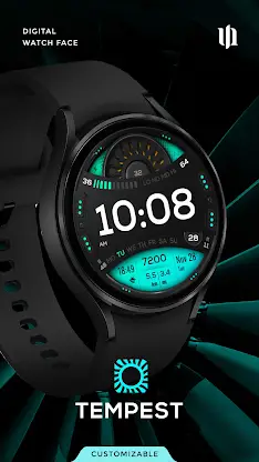S4U Tempest digital watch face screenshot 1