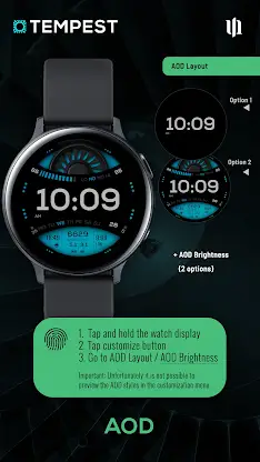 S4U Tempest digital watch face screenshot 6