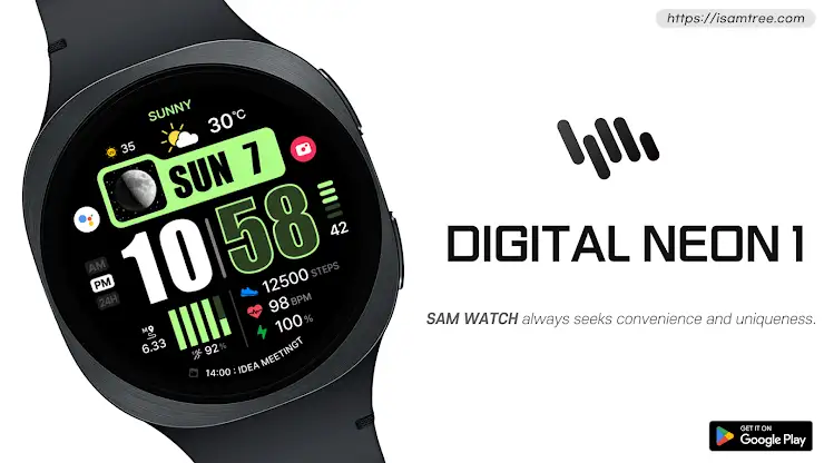 SamWatch Digital Neon 1 screenshot 1