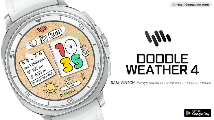 SamWatch Doodle Weather 4 screenshot 1