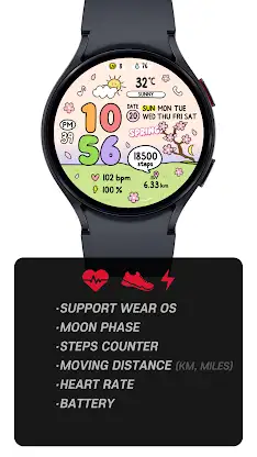 SamWatch Doodle Season Spring screenshot 2
