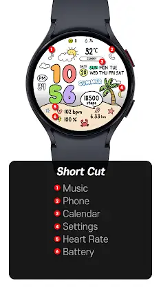 SamWatch Doodle Season Summer screenshot 3