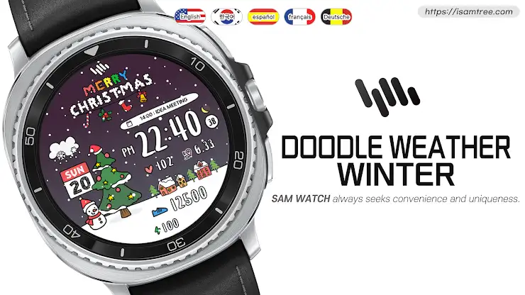 SamWatch Doodle Weather Winter screenshot 1