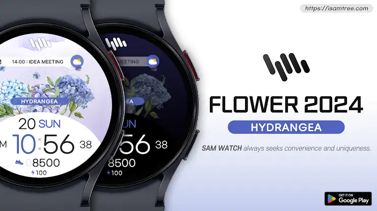 SamWatch Flower 2024 Hydrangea screenshot 1