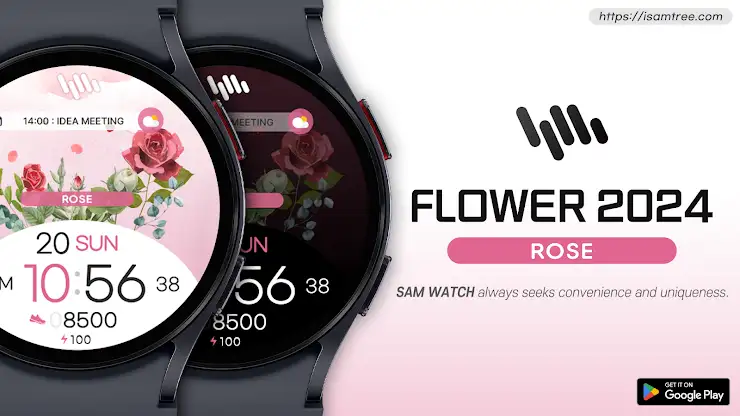 SamWatch Flower 2024 Rose screenshot 1
