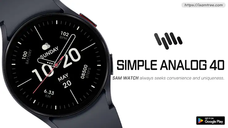 SamWatch Simple Analog 40 screenshot 1