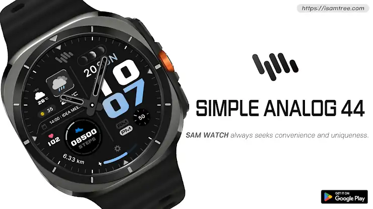 SamWatch Simple Analog 44 screenshot 1