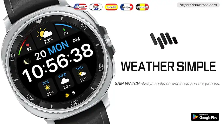 SamWatch Weather Simple screenshot 1