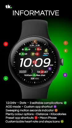 Satisfy 100 Digital watch face screenshot 3