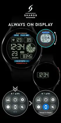 SH001 Watch Face, WearOS watch screenshot 8