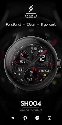 SH004 Watch Face, WearOS watch screenshot 1