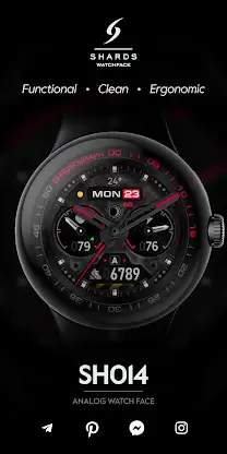 SH014 Watch Face, WearOS watch screenshot 1