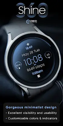 Shine 360 - digital watch face screenshot 2