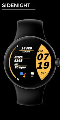 Sidenight - watch face screenshot 1