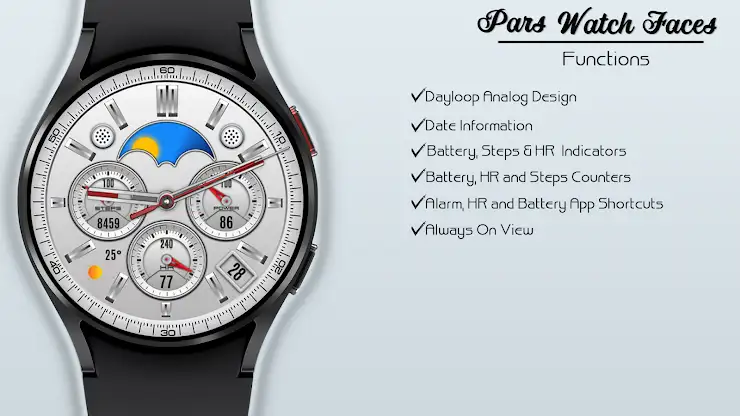Silver Classic Watch Face screenshot 4
