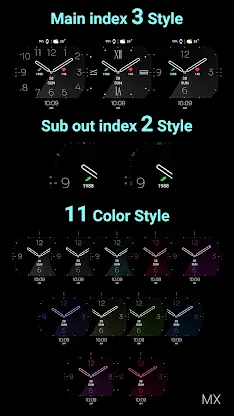 MIMIX Simple Octagon Watchface screenshot 6