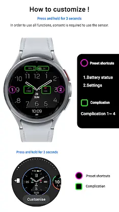 MIMIX Simple Octagon Watchface screenshot 5
