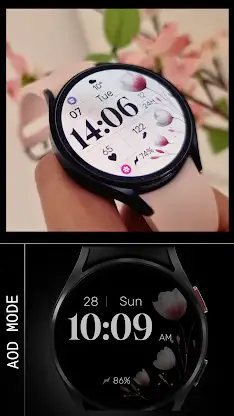 Simple Floral 2 Watch Face screenshot 5